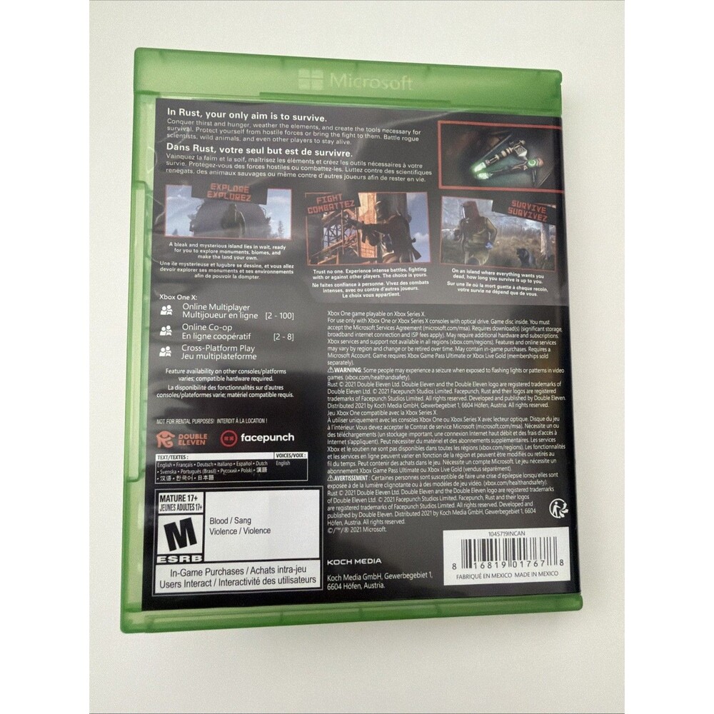Rust Console Edition Xbox One Xbox Series X Tested Working - Picture 5 of 6